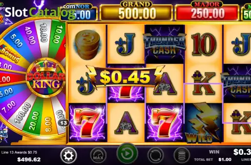 Скрин4. Thunder Cash Dollar King слот
