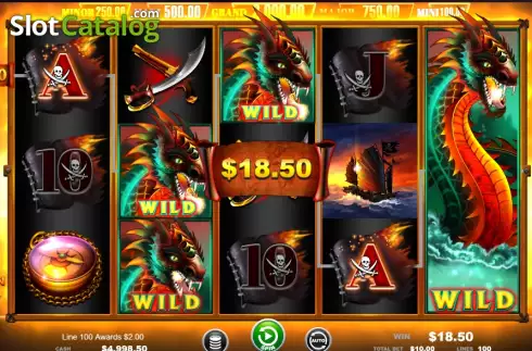 Скрин3. Dragon Waves - Rings of Fortune слот