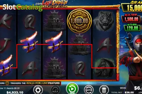 Скрин3. Last Dragon - Rings of Fortune слот