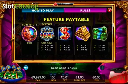 Скрин4. Cash Cave слот