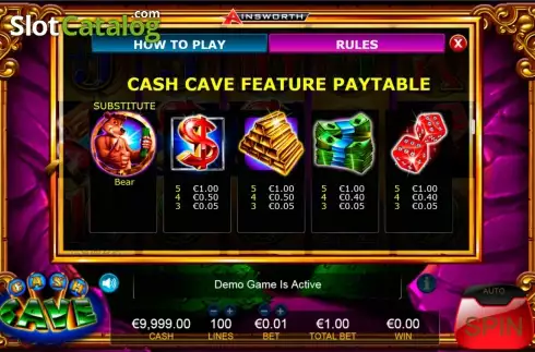 Скрин6. Cash Cave слот