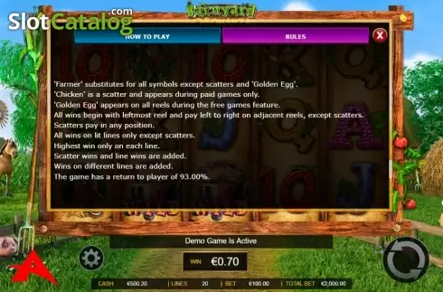 Скрин9. Barnyard Bonanza (Ainsworth) слот