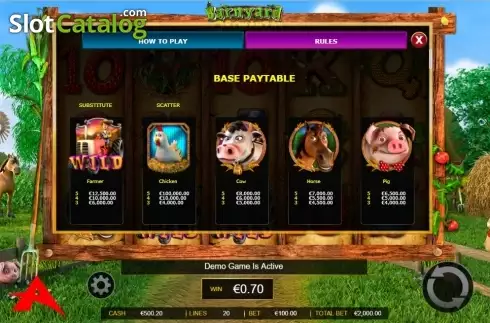 Скрин5. Barnyard Bonanza (Ainsworth) слот