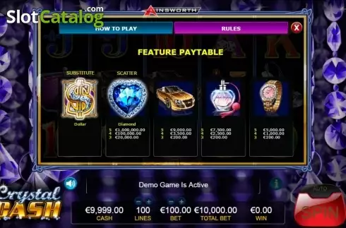 Скрин4. Crystal Cash слот