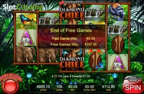 Скрин8. Diamond Chief слот