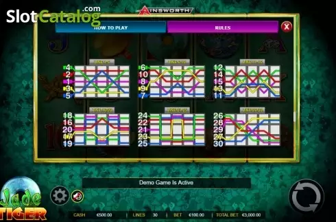 Скрин8. Jade Tiger слот
