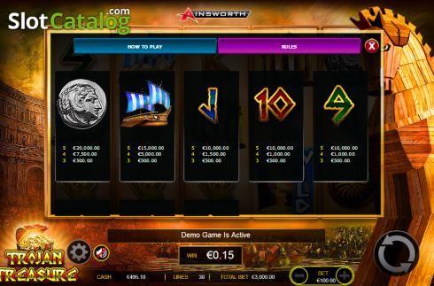 Скрин8. Trojan Treasure слот