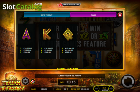 Скрин9. Trojan Treasure слот