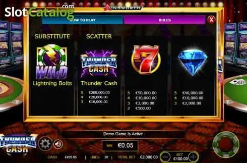Скрин9. Thunder Cash слот