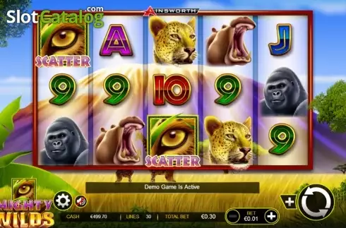 Скрин2. Mighty Wilds слот