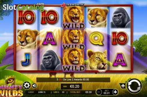 Скрин4. Mighty Wilds слот