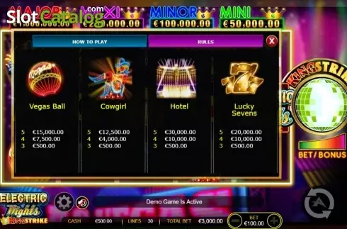 Скрин7. Electric Nights King Strike слот