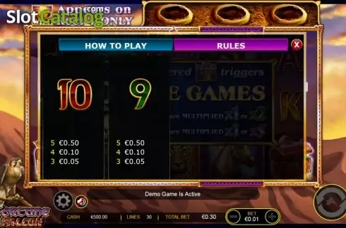 Скрин5. Fortune falcon wild respins слот