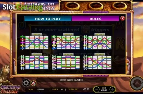 Скрин6. Fortune falcon wild respins слот
