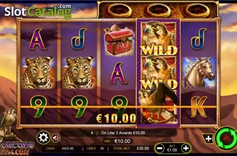 Скрин9. Fortune falcon wild respins слот