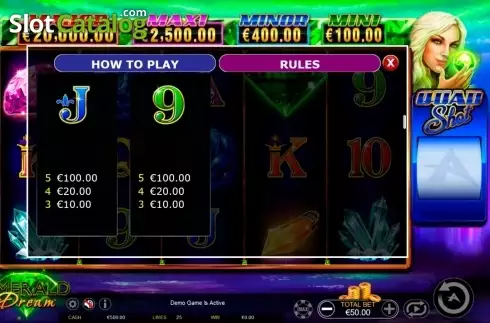 Скрин5. Emerald Dream Quad Shot слот