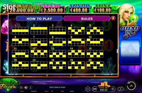 Скрин6. Emerald Dream Quad Shot слот