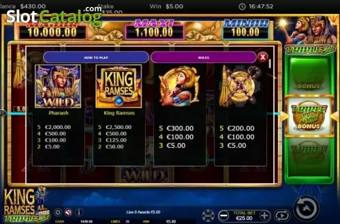 Скрин7. King Ramses слот