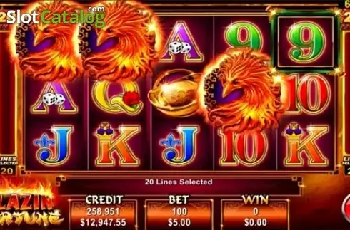 Скрин2. Blazin Fortune слот