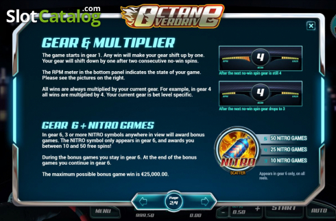 Скрин3. Octane Overdrive слот