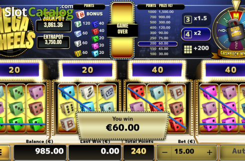Скрин5. Mega Wheels (Air Dice) слот