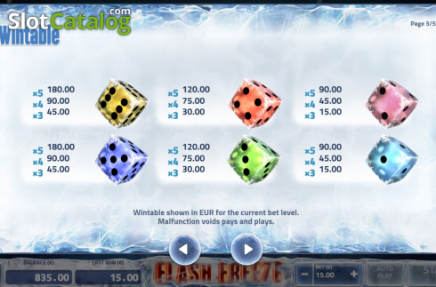 Скрин8. Flash Freeze слот