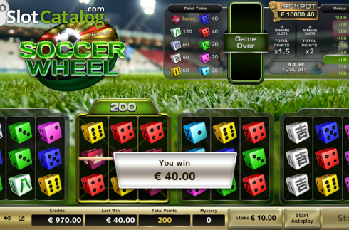 Скрин4. Soccer Wheel слот