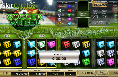 Скрин5. Soccer Wheel слот