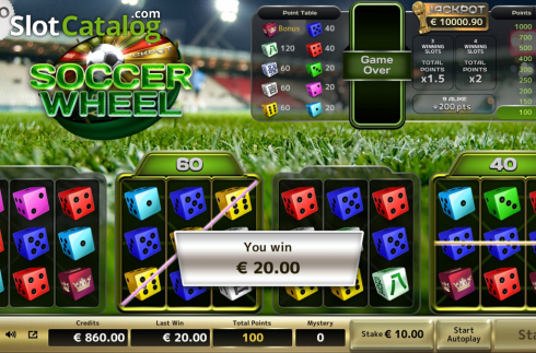 Скрин7. Soccer Wheel слот