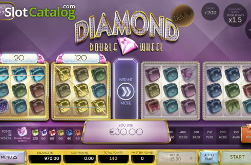Скрин3. Diamond Double Wheel слот