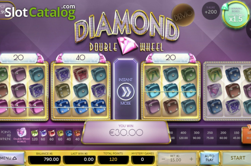 Скрин5. Diamond Double Wheel слот