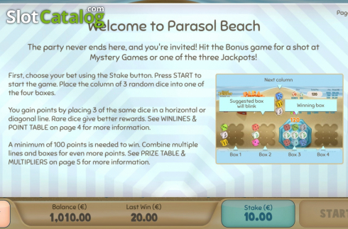 Скрин8. Parasol Beach слот