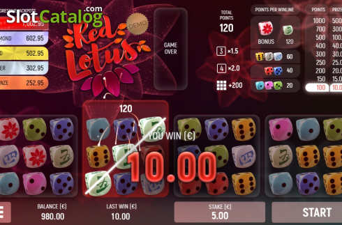 Скрин3. Red Lotus (Air Dice) слот