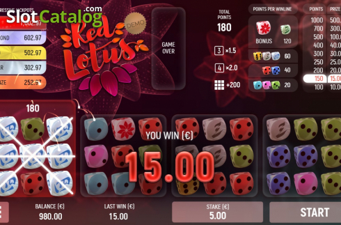 Скрин4. Red Lotus (Air Dice) слот