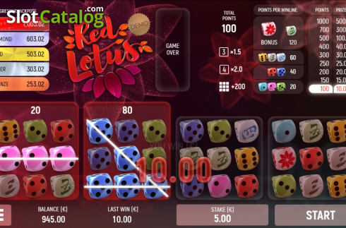 Скрин6. Red Lotus (Air Dice) слот