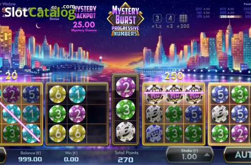 Скрин3. Mystery Burst Progressive Numbers слот