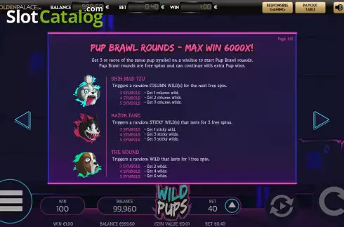 Скрин7. Wild Pups слот