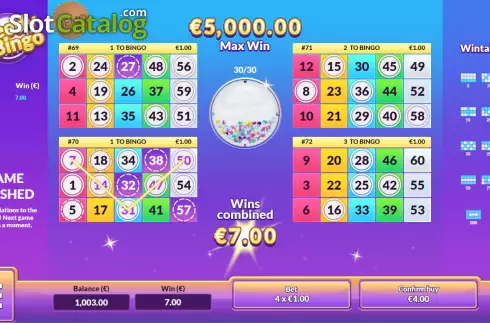 Скрин3. Speedy Bingo слот