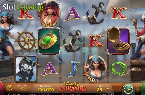 Скрин3. Curvy Corsairs слот