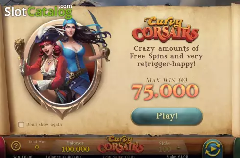 Скрин2. Curvy Corsairs слот
