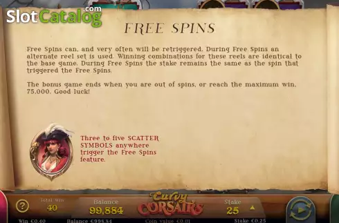 Скрин8. Curvy Corsairs слот
