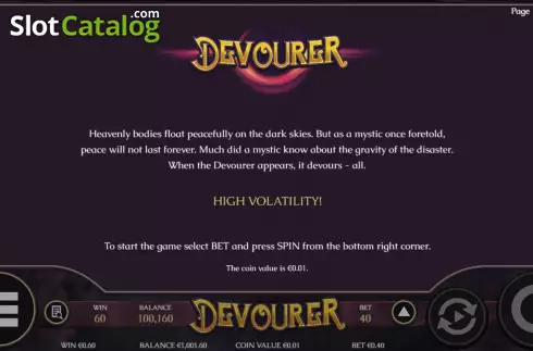 Скрин7. Devourer слот