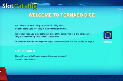 Скрин6. Tornado Dice слот