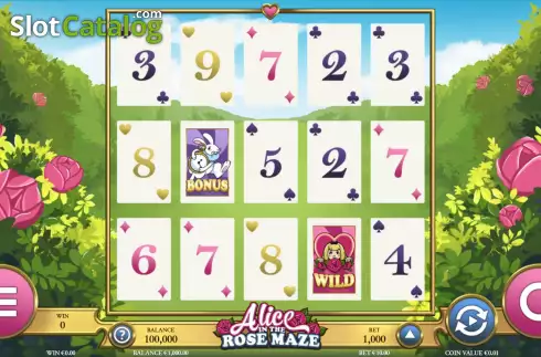Скрин2. Alice of the Rose Maze слот