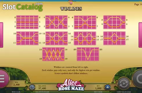 Скрин6. Alice of the Rose Maze слот