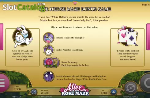 Скрин7. Alice of the Rose Maze слот
