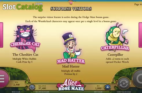 Скрин9. Alice of the Rose Maze слот