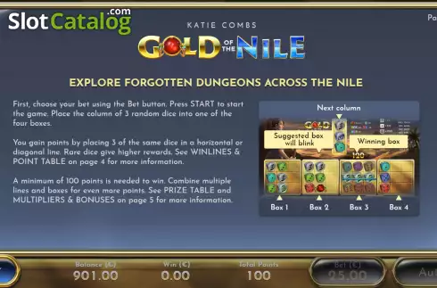 Скрин5. Katie Combs Gold of the Nile слот