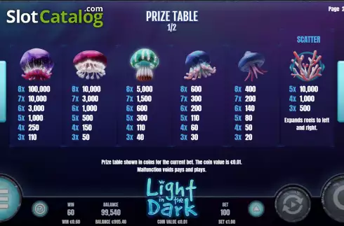 Скрин5. Light in the Dark слот