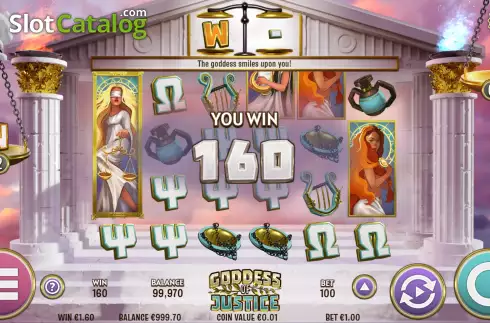 Скрин4. Goddess of Justice слот